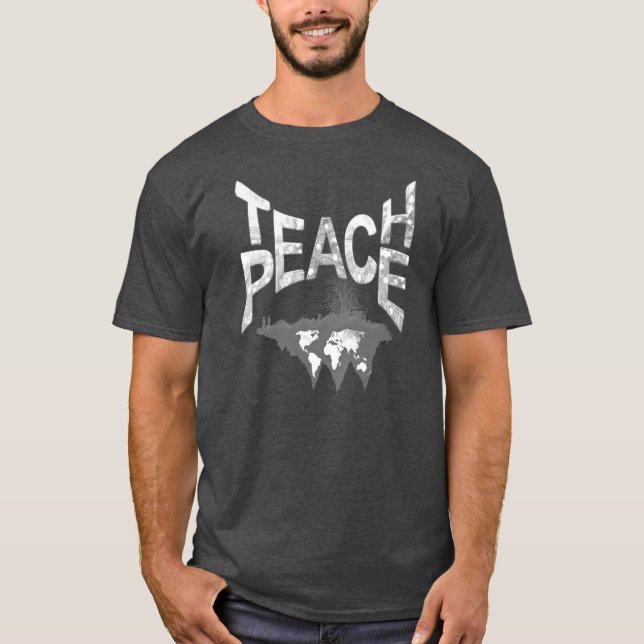Camiseta Teach Peace at All Times design (Frente)