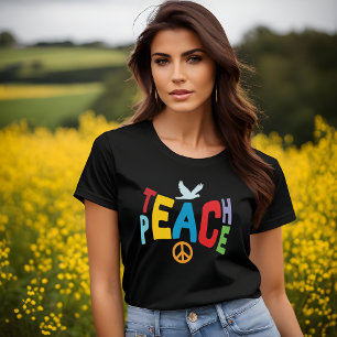 Camiseta Teach Peace Preto