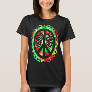 Camiseta Teach Peace Sign Groovy Retro Tie Dye Professor Ed