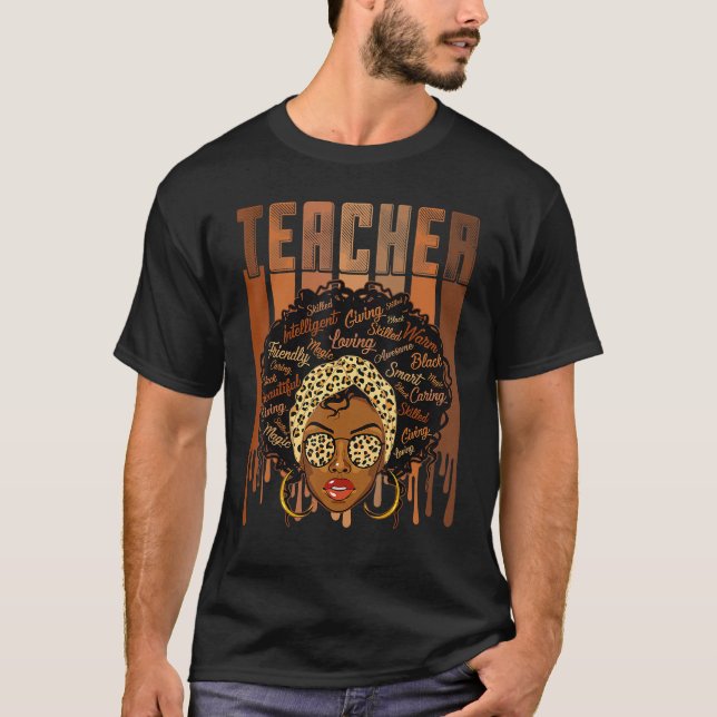 Camiseta Teacher Black History Month African American Melan (Frente)