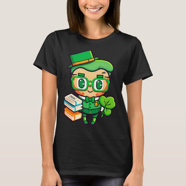 Camiseta Teacher Leprechaun St Patricks Day Teacher T Shirt (Frente)