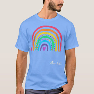 Camiseta Teacher Life Rainbow Teacher Cute Motivation 