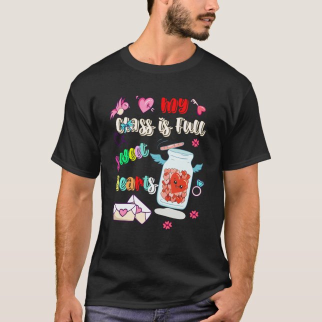 Camiseta Teacher My Class Full of SweetHearts Valentine's D (Frente)