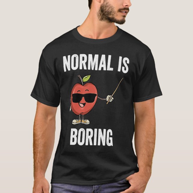 Camiseta Teacher Normal Is Boring Cool Teaching (Frente)