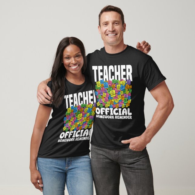CAMISETA TEACHER - OFFICIAL HOMEWORK REMINDER (Unissex)