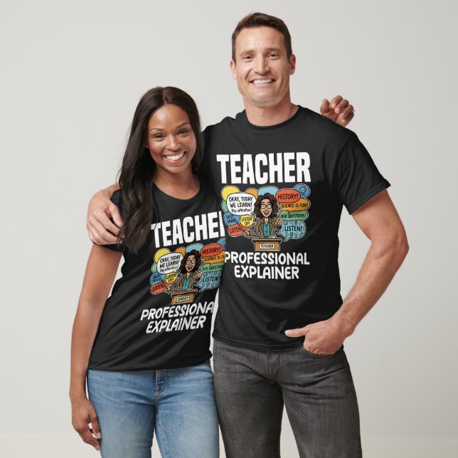 CAMISETA TEACHER - PROFESSIONAL EXPLAINER (Unissex)