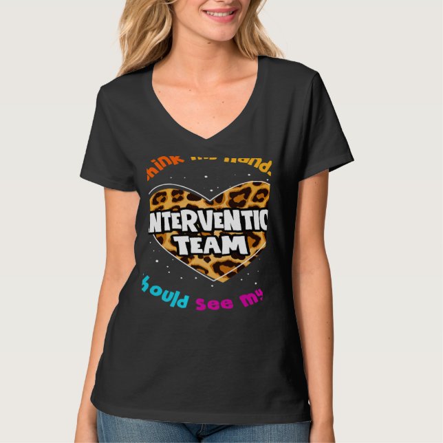 Camiseta Teacher Specialist Squad Para Intervention Team Le (Frente)