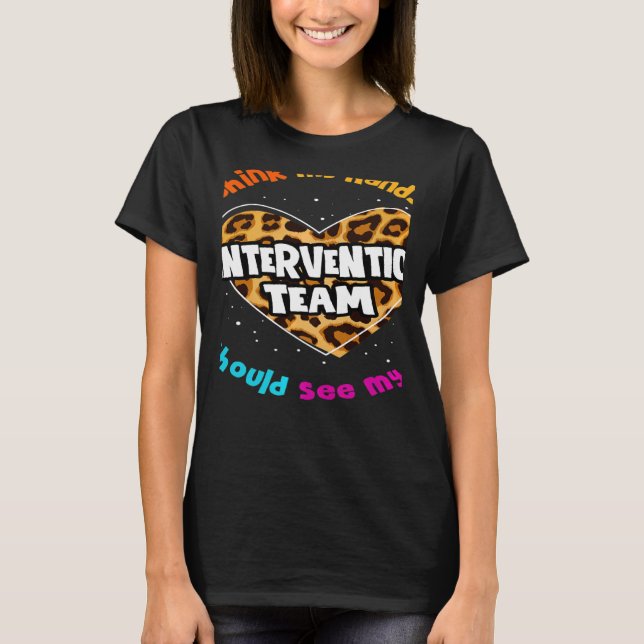 Camiseta Teacher Specialist Squad Para Intervention Team Le (Frente)