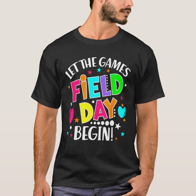 Camiseta Teacher Student Field Begin Day Let The Games (Frente)