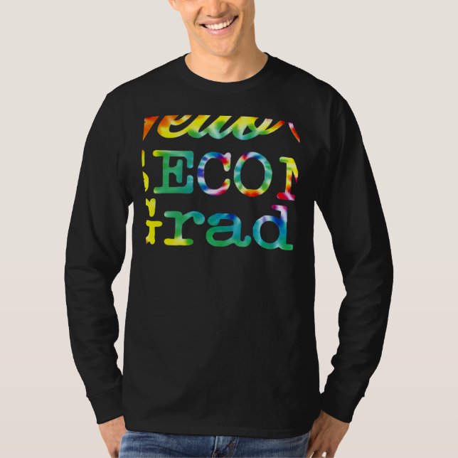 Camiseta Teacher Tie Dye Hello Second Grade 2nd Grade Schoo (Frente)