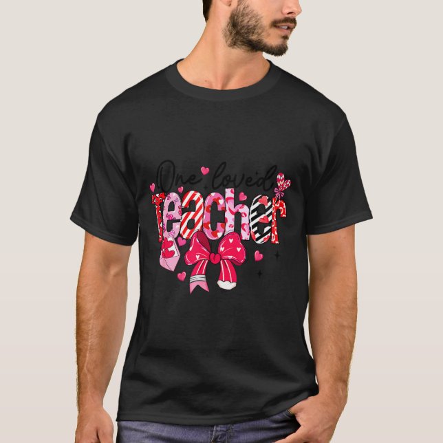 Camiseta Teacher Valentine Loved Teacher Valentine's Day Co (Frente)