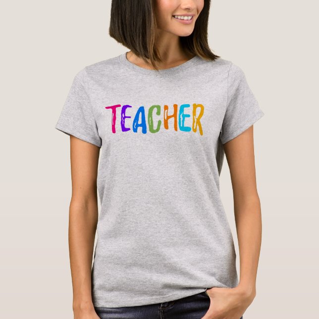 Camiseta Teacher Word art T-Shirt (Frente)