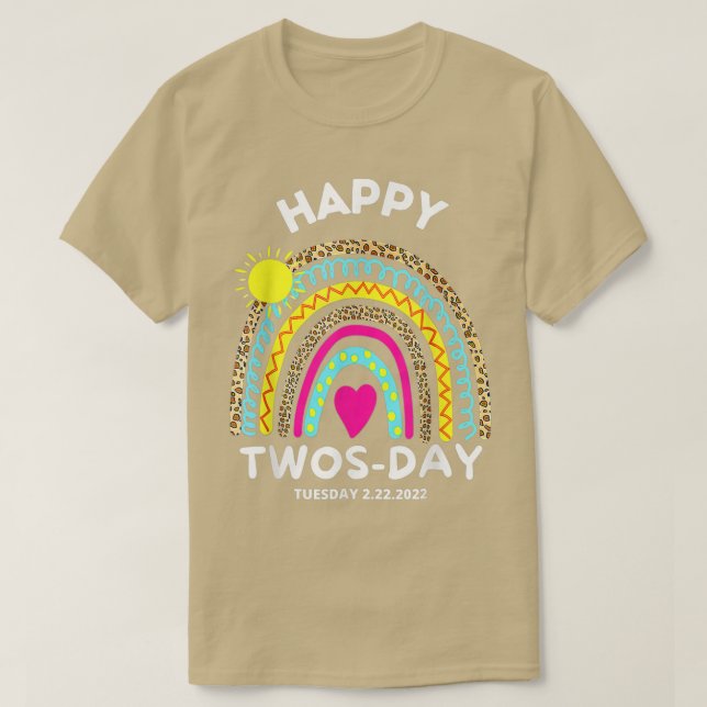 Camiseta Teaching 2nd Grade On Twosday 22222 22nd February  (Frente do Design)