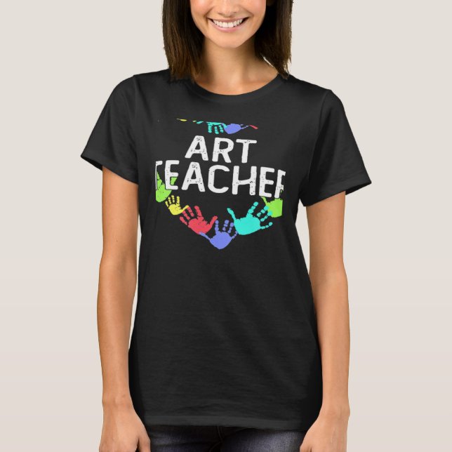 Camiseta Teaching Future Artists Retro Teacher Back to scho (Frente)