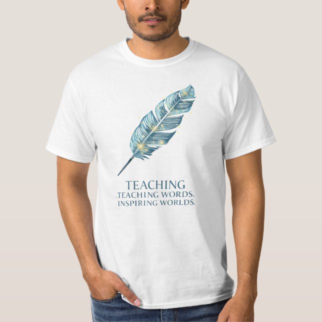 Camiseta Teaching Words, Inspiring Worlds (Frente)