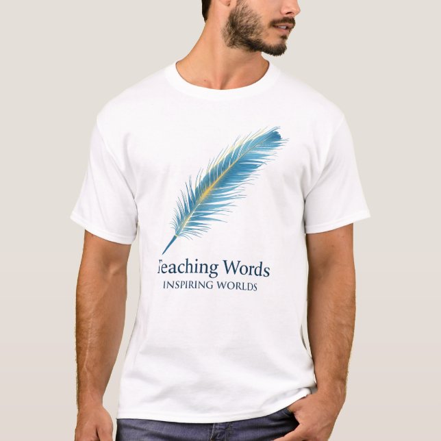 Camiseta “Teaching Words, Inspiring Worlds”| Proud Dad of a (Frente)