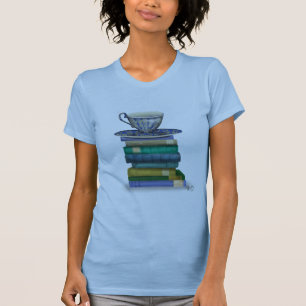 Camiseta Teacup e Livros