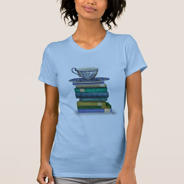 Camiseta Teacup e Livros (Frente)