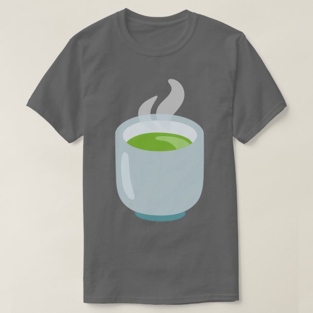 Camiseta Teacup Verde De Chá Matcha Verde Sem Alça (Frente do Design)