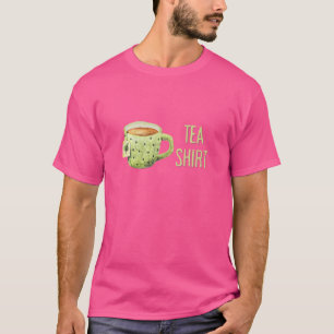 Camiseta Teacups De Tea Pun Cute E Divertidos Em Uma Pilha