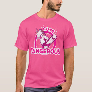 Camiseta Teakwondo é "Cortês, Mas Perigoso, Eu Meninas Muay