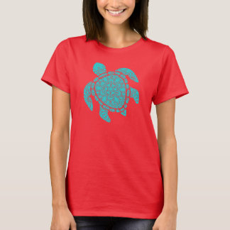 Camiseta Teal Mandala Turtle