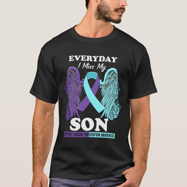Camiseta Teal Purple Wing Miss Amor Prevenção ao Suicídio (Frente)