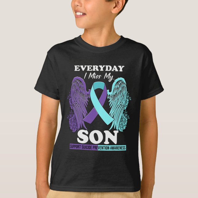 Camiseta Teal Purple Wing Miss Amor Prevenção ao Suicídio (Frente)