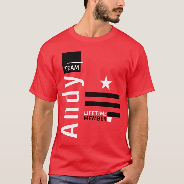 Camiseta Team Andy (Frente)