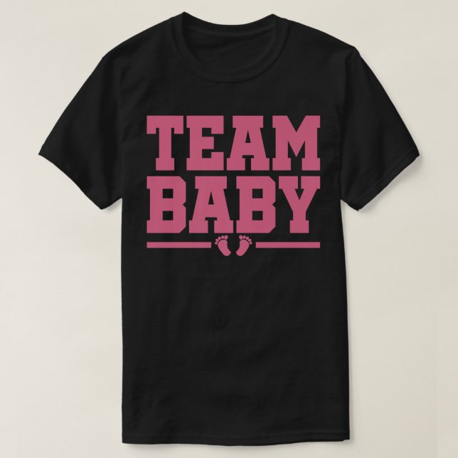 Camiseta Team Baby New Baby Pregnancy Announcement 736 (Frente do Design)