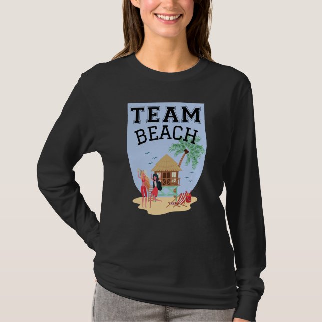 Camiseta Team Beach Women Palm Tree Hut (Frente)