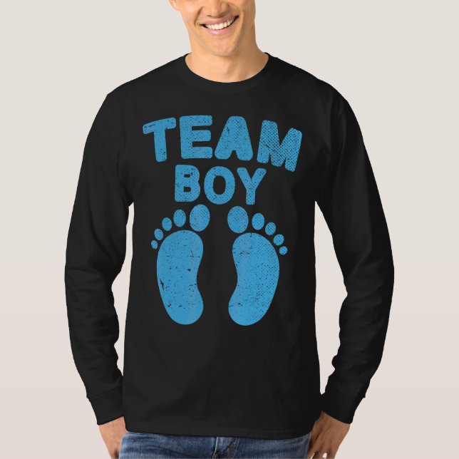 Camiseta Team Boy Future Pents Anúncio do bebê Gênero R (Frente)
