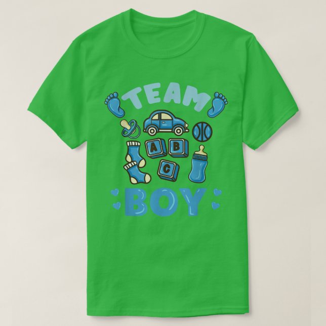 Camiseta Team Boy Gender Reveal Boy 663 (Frente do Design)