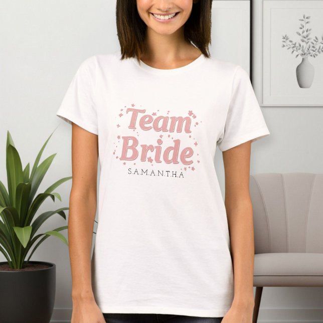Camiseta Team Bride T-Shirt for Bridesmaids  (Criador carregado)