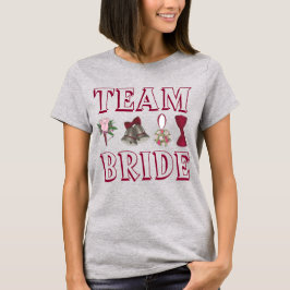Camiseta TEAM BRIDE Wedding Bridesmaid Bridal Party Tee