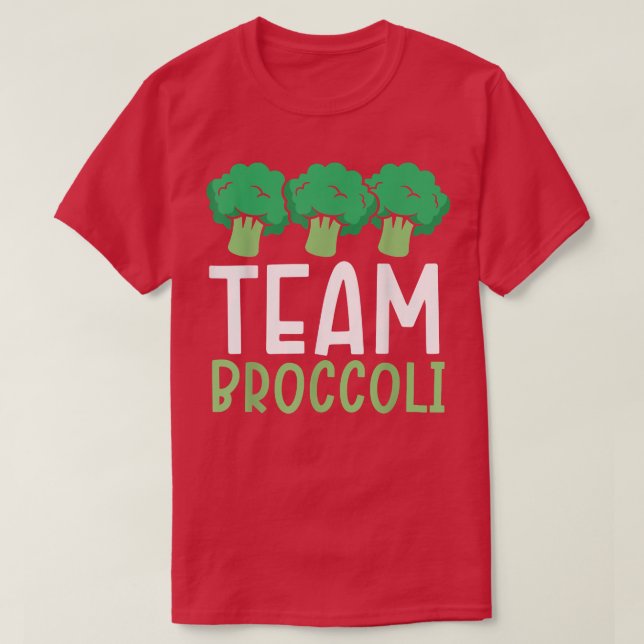 Camiseta Team Broccoli Vegan Lover Vegetable Healthy Vegeta (Frente do Design)