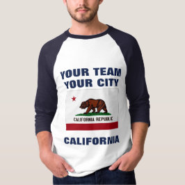 Camiseta Team California State Flag Raglan T-shirt