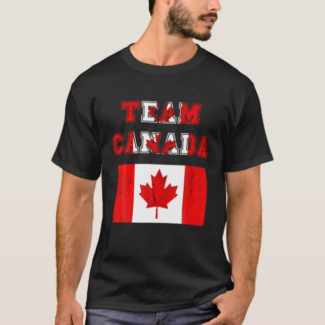 Camiseta Team Canada Maple Leaf Canada Roots Canad (Frente)