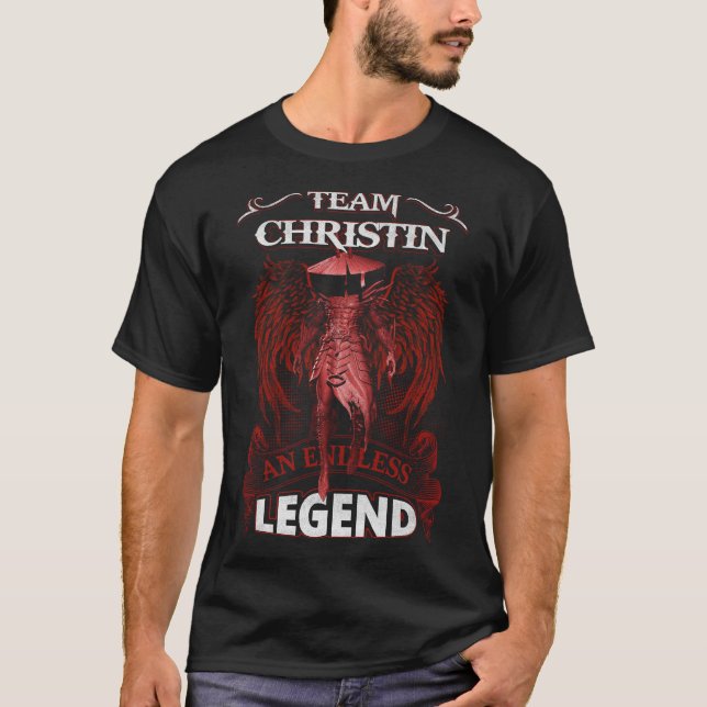 Camiseta Team CHRISTIN - Uma LENDA Sem Fim (Frente)
