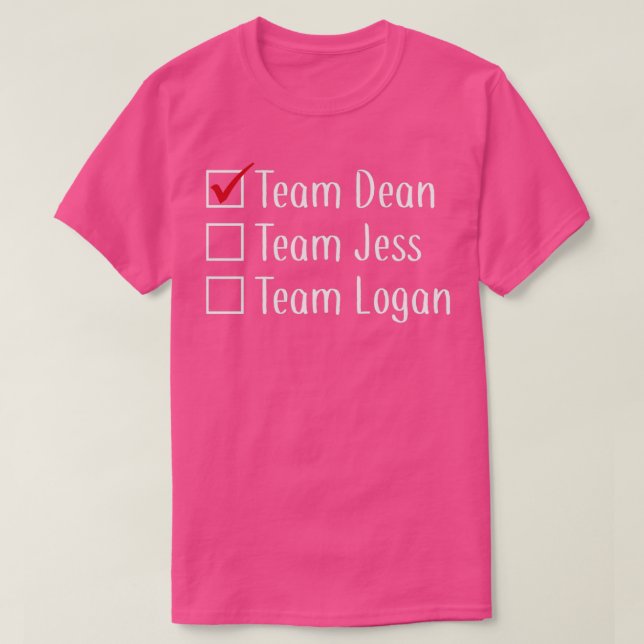 Camiseta Team Dean  (Frente do Design)