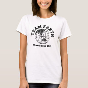 Camiseta Team Earth : Membro Desde 2012 Ásia Austrália Baby