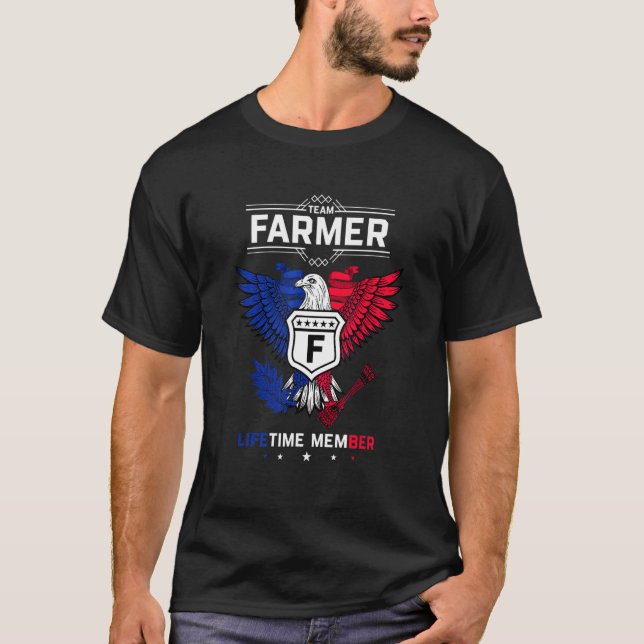 Camiseta Team Farmer Lifetime Member Agriculture Tractor Fa (Frente)