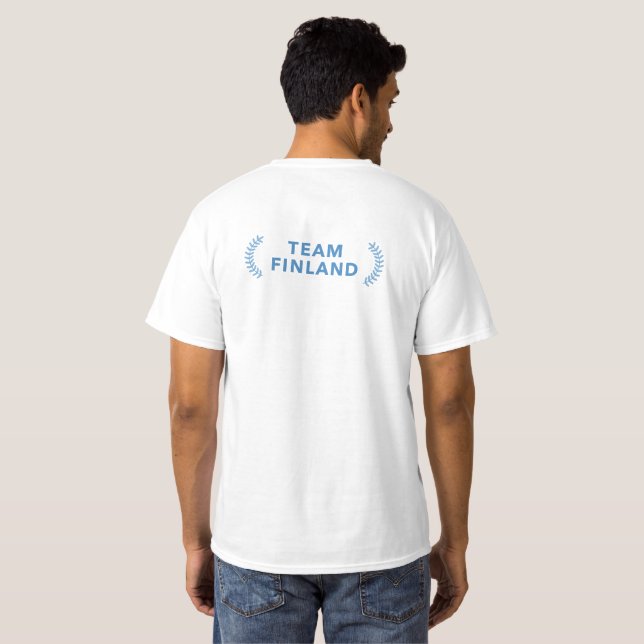 Camiseta Team Finlândia Costas (Parte Traseira Completa)