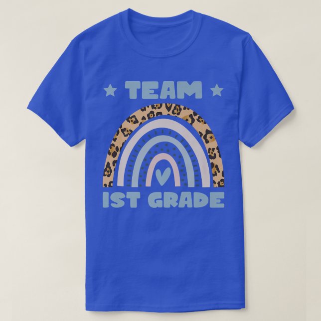 Camiseta Team First Grade Back To School Teacher Student Ki (Frente do Design)