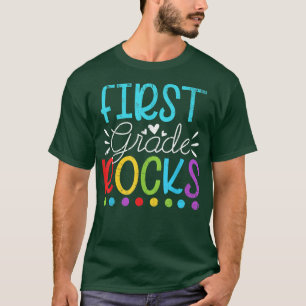 Camiseta Team First Grade Hello 1st Grade Rocks Back To Sch