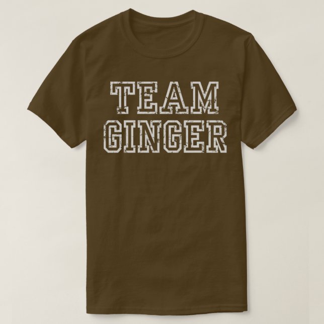 Camiseta Team Ginger (Frente do Design)
