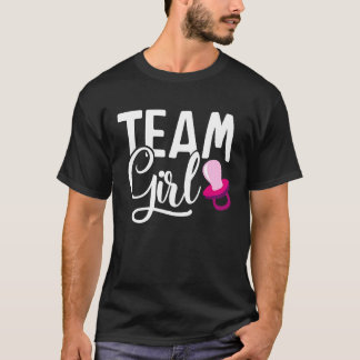 Camiseta team girl gender reveal  for mother and daddy