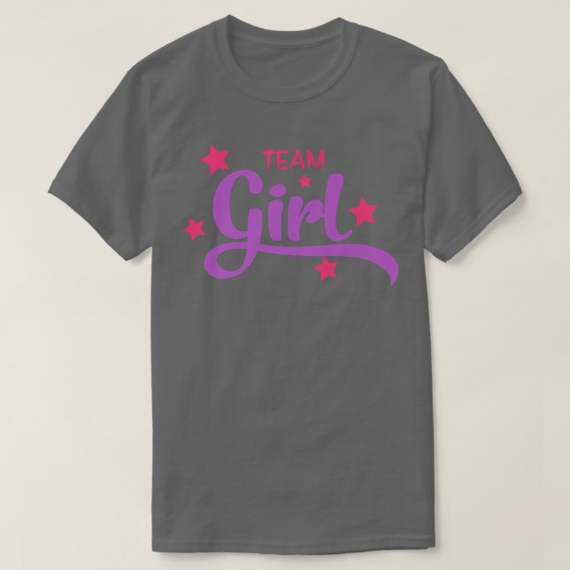 Camiseta Team Girl Gender Reveal Shirt 118 (Frente do Design)