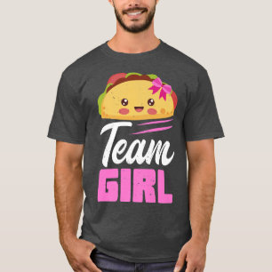 Camiseta Team Girl Gender Reveal Taco Baby Party Pink 