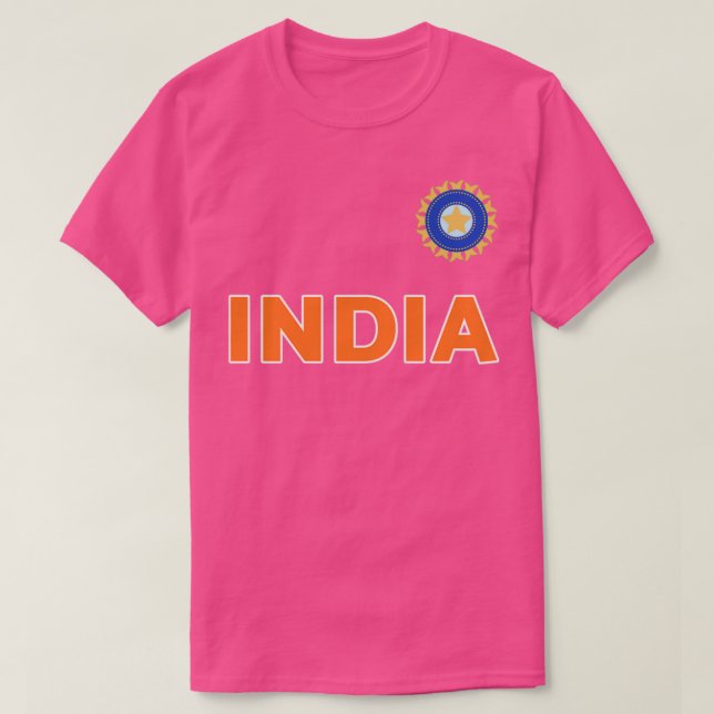 Camiseta Team India Cricket Jersey Para Fãs De Críquete (Frente do Design)